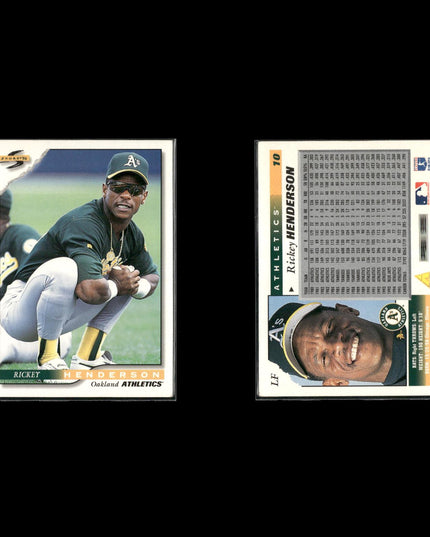 Rickey Henderson 12-Card Lot Oakland A’s HOF SB King
