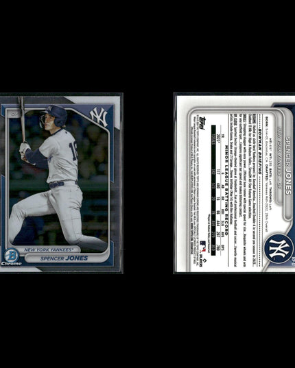 2024 Bowman Chrome Prospects Lot (12) Spencer Jones, Marcelo Mayer, Arias, Vargas