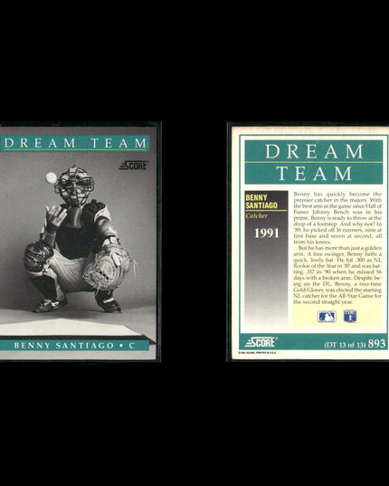 1991 Score Dream Team Baseball Card Set – 13 Cards – Stars & Hall of Famers