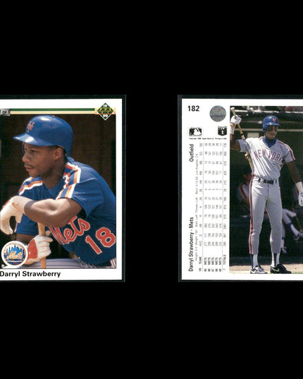 Darryl Strawberry Baseball Lot (19 Cards) Star Player Cards
