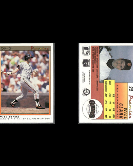 Will Clark 11-Card Lot SF Giants “Will the Thrill” All-Star