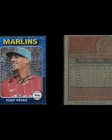 2024 Topps Heritage Chrome Blue Sparkle Baseball Lot (9 Cards) MLB