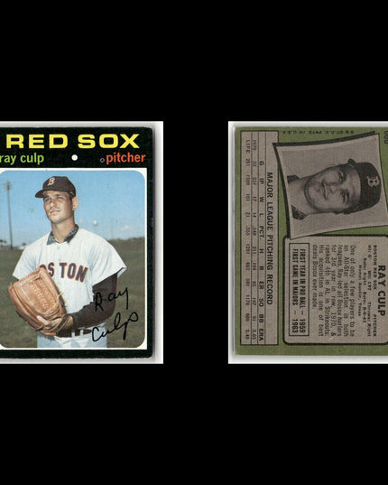 20-Card Lot Vintage 1971 Topps Boston Red Sox | MLB Baseball Trading Cards