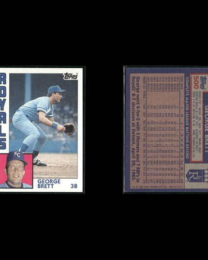 George Brett 10-Card Lot KC Royals HOF 3B 1980 MVP Legend