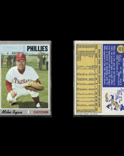 1970 Topps Baseball Lot (15) w/ Bill Mazeroski, Tommy John, Jim Kaat, RCs