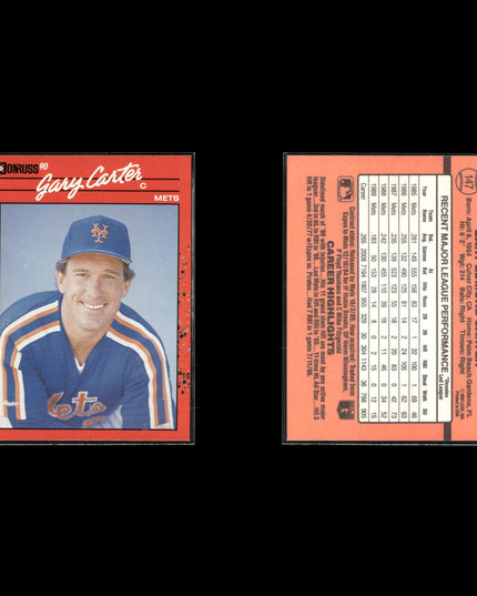 Gary Carter 12-Card Lot Montreal Expos HOF Catcher Icon