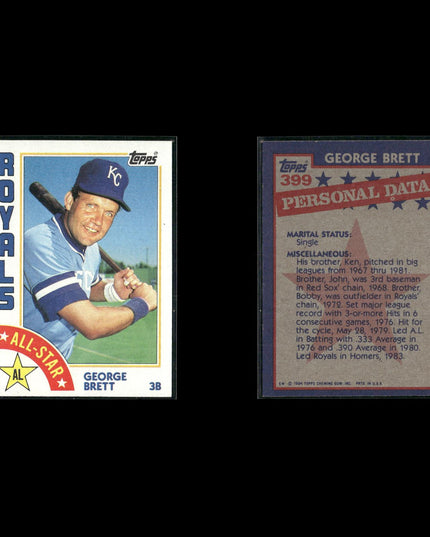 George Brett 10-Card Lot Royals HOF “Pine Tar” Moment Icon