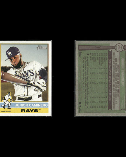 Junior Caminero 12-Card Lot Tampa Bay Rays Top Prospect