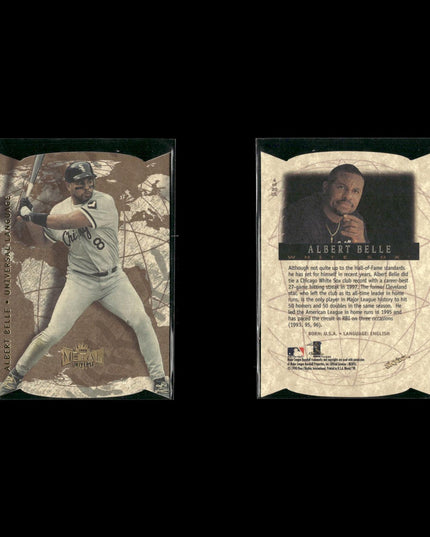 Albert Belle 10-Card Lot Cleveland Indians “Joey Belle” Power Bat