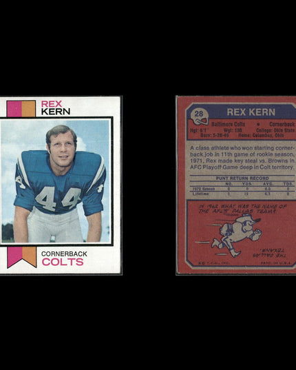 1973 Topps Football Lot (18 Cards) Vintage NFL Trading Cards