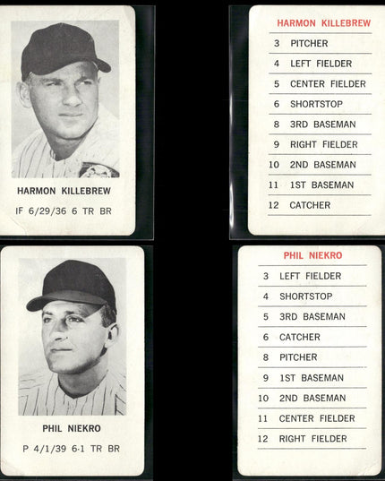 1970 Milton Bradley Baseball Team Lot (25 Cards) Vintage MLB