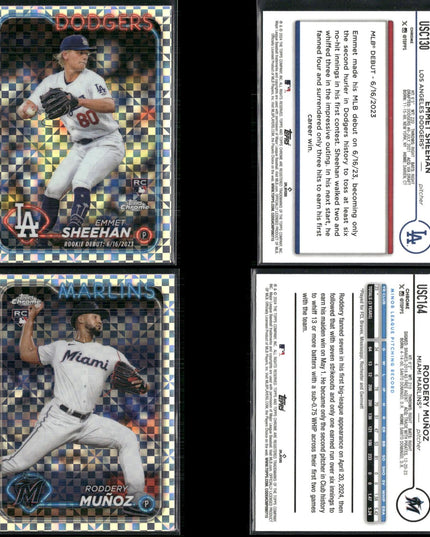 2024 Topps Chrome Update X-Fractor Lot – 26 Cards – MLB Rookies & Vets