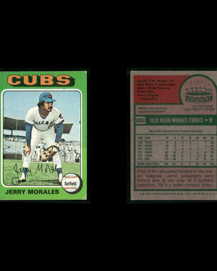 1975 Topps Baseball Lot (10) w/ Steve Garvey MVP, Rookie Infielders & Outfield RC