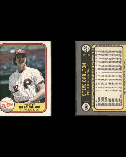 Steve Carlton 10-Card Lot Phillies HOF Lefty 4x Cy Young