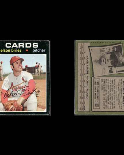 1971 Topps Baseball Lot (21) w/ Ted Simmons RC, Bill Mazeroski, Lee May Stars