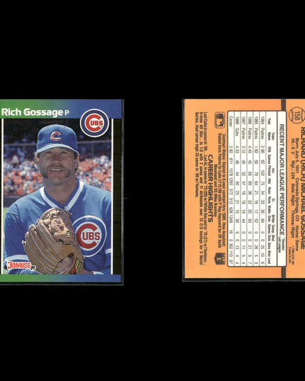 Rich Gossage 11-Card Lot NY Yankees “Goose” HOF Closer