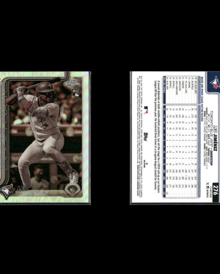 2025 Topps Chrome Sepia Refractors Lot (14) w/ Oneil Cruz, Triston McKenzie, Lux