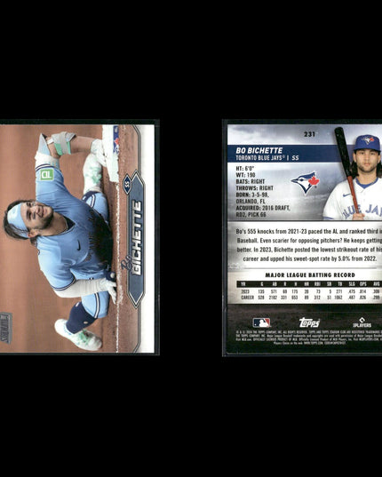 Bo Bichette 17-Card Lot Toronto Blue Jays Young Star Shortstop