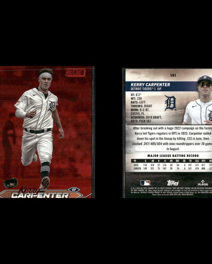 2024 Topps Stadium Club Red Parallel Cards Lot (12) MLB Inserts RCs