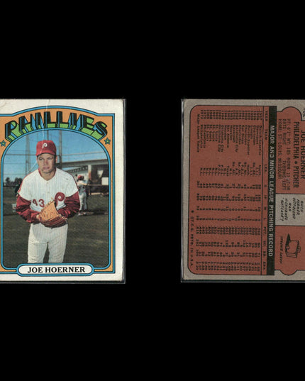 11-Card Lot Vintage 1972 Topps Philadelphia Phillies | MLB Baseball Trading Cards