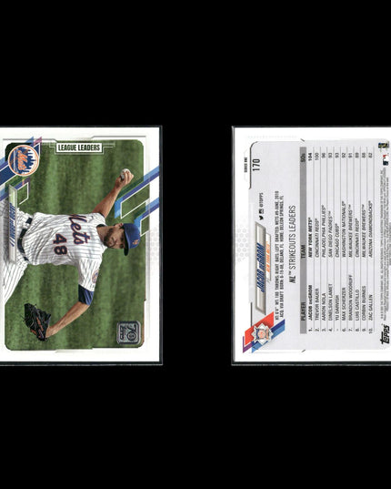 Jacob deGrom 10-Card Lot NY Mets 2x Cy Young Ace “deGOAT”