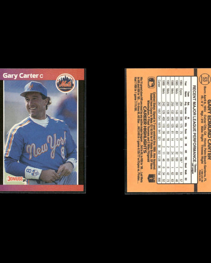 Gary Carter 12-Card Lot NY Mets HOF Catcher “The Kid” Legend