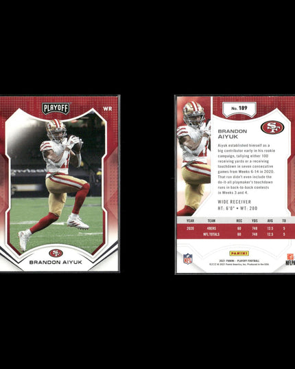 2021 Panini Playoff Football Lot (17 Cards) NFL Trading Cards