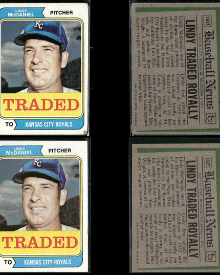 1974 Topps Traded Baseball Card Lot – 46 Cards – Vintage MLB Players