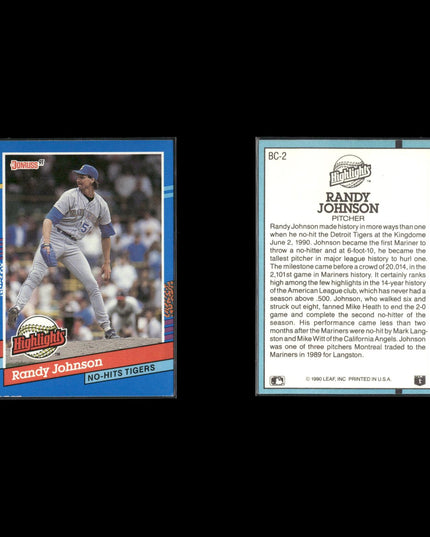 Randy Johnson 12-Card Lot Arizona D-Backs HOF Cy Young