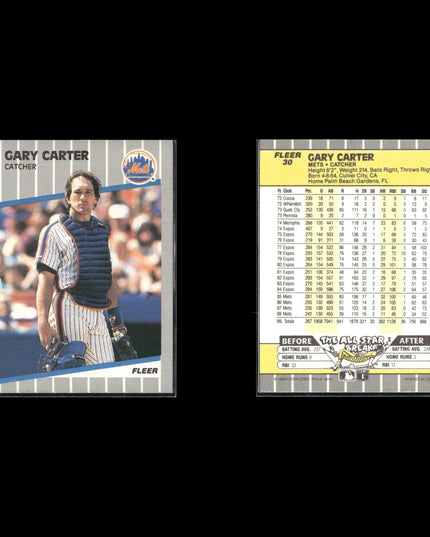 Gary Carter 12-Card Lot NY Mets HOF Catcher “The Kid” Legend