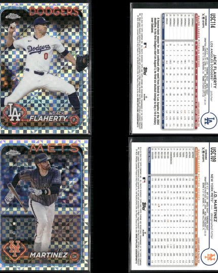 2024 Topps Chrome Update X-Fractor Lot – 26 Cards – MLB Rookies & Vets