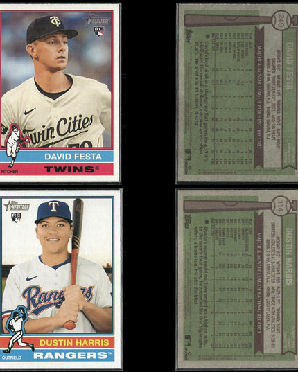 2025 Topps Heritage Rookie Cards Lot (40) MLB Baseball RC + Prospects