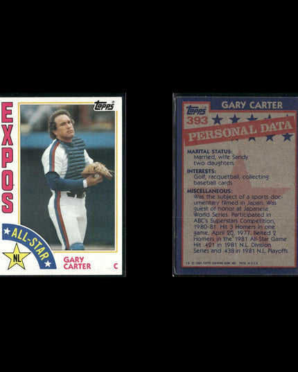 Gary Carter 12-Card Lot Mets 80s HOF Catcher World Series Champ