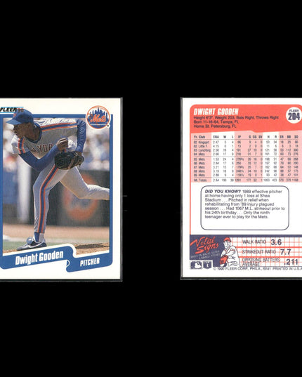 Dwight Gooden 11-Card Lot NY Mets “Doc” Rookie Phenom