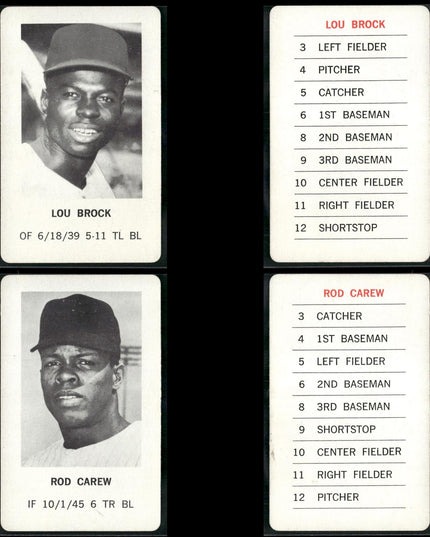 1970 Milton Bradley Baseball Team Lot (25 Cards) Vintage MLB