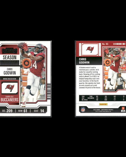 2023 Panini Contenders Football Lot (23) Stars, RCs, Inserts, Parallels