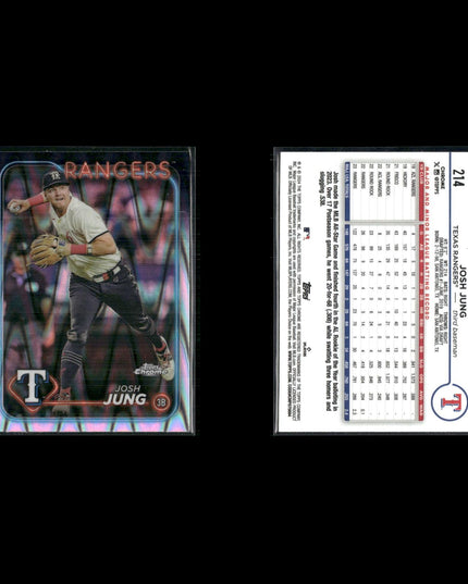 2024 Topps Chrome RayWave Refractors Lot (14) MLB Parallel Baseball Cards