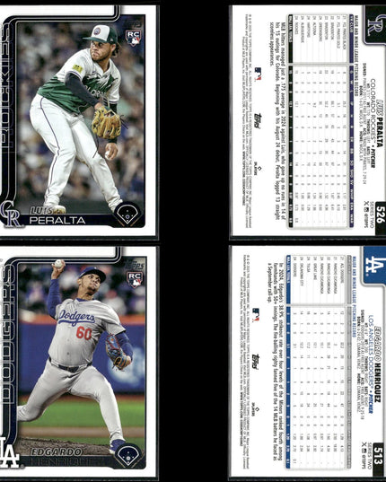 32-Card Lot 2025 Topps Rookie Baseball | MLB Trading Cards • Near Mint Condition