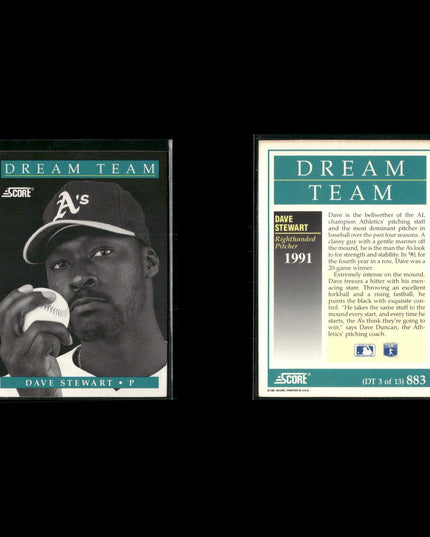 1991 Score Dream Team Baseball Card Set – 13 Cards – Stars & Hall of Famers