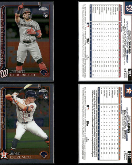 2025 Topps Chrome Rookie Lot (30) w/ Michael Harris II, Jace Jung, Seiya Suzuki RCs