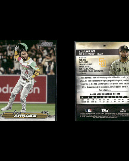 Luis Arraez 12-Card Lot Miami Marlins “La Regadera” Batting Champ