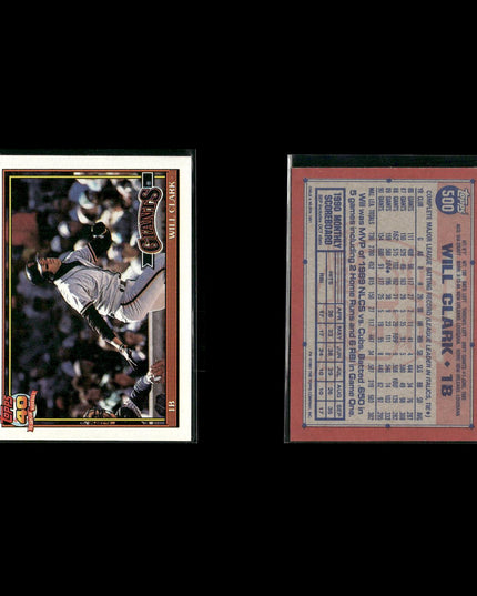 Will Clark 11-Card Lot SF Giants “Will the Thrill” All-Star