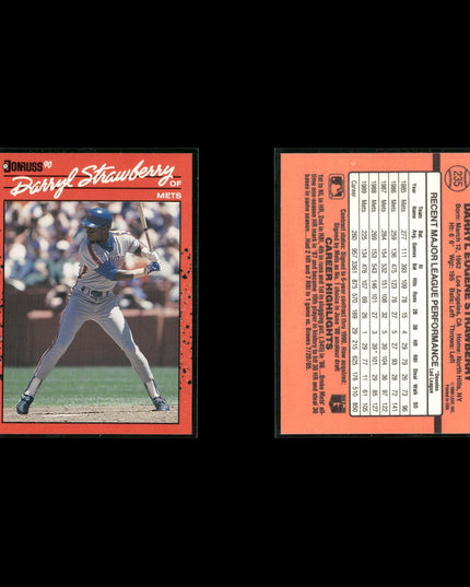 Darryl Strawberry Baseball Lot (19 Cards) Star Player Cards