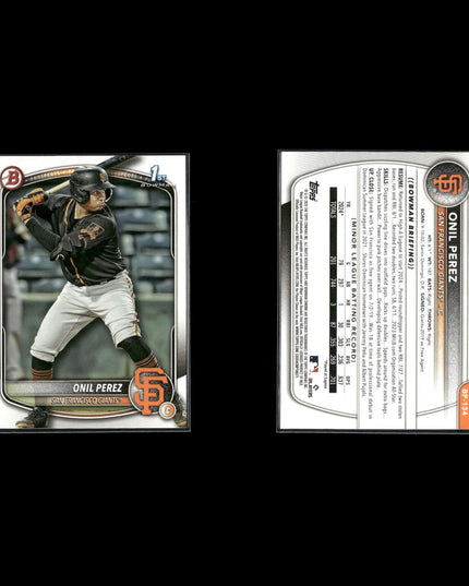 23-Card Lot 2025 Bowman Prospects 1sts | MLB Baseball Rookie Trading Cards Topps