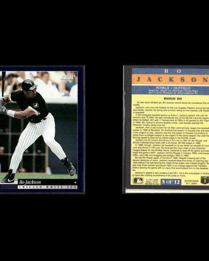 Bo Jackson Baseball Lot (15 Cards) Star Player Cards