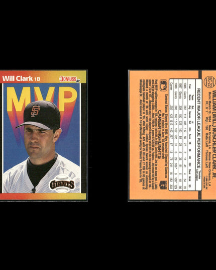 Will Clark 12-Card Lot Giants 80s-90s Star 1B Collector Lot