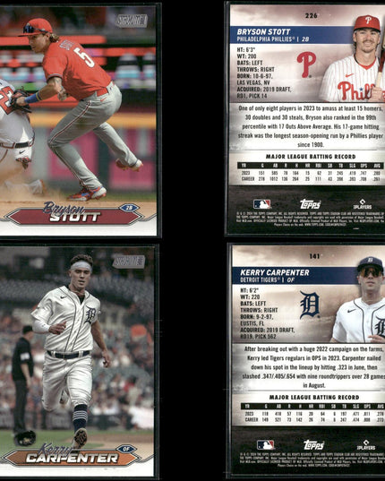 2024 Topps Stadium Club Baseball Lot – 40 Cards – Stars, Rookies