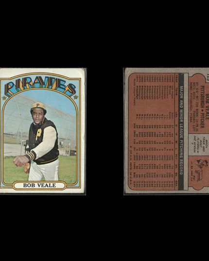 1972 Topps Pittsburgh Pirates Team Lot (14 Cards) Vintage Baseball MLB