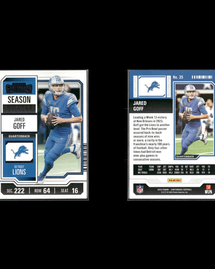 2023 Panini Contenders Football Lot (23) Stars, RCs, Inserts, Parallels