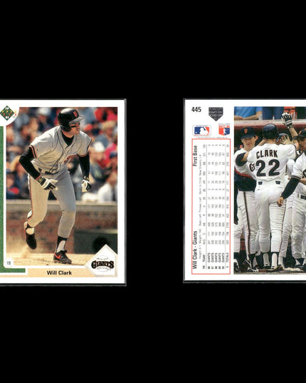 Will Clark 12-Card Lot Giants 80s-90s Star 1B Collector Lot